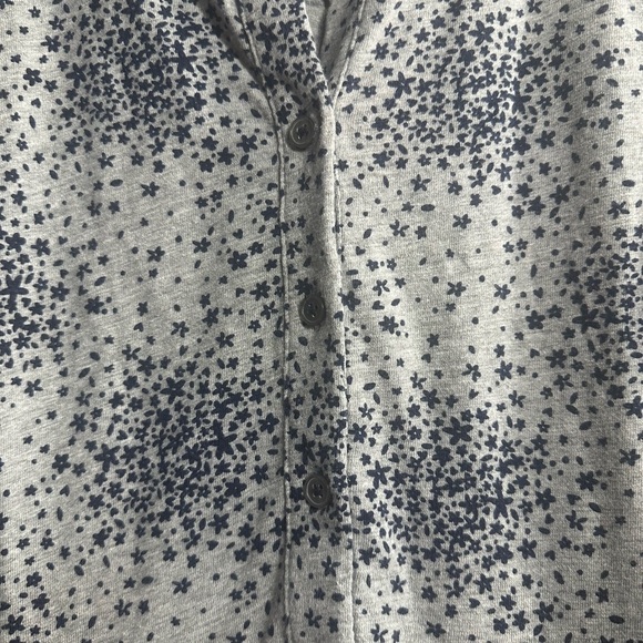 Boden Gray and Navy Blue Buttoned Sundress Dress - Picture 2 of 12